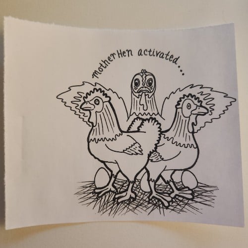 Doodles with Dane - 12 Days of Xmas - Chickens