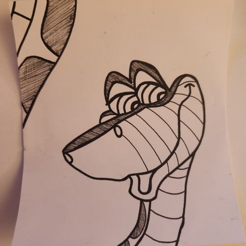 Doodles with Dane - Disney - Kaa Snake