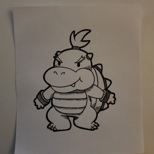 Doodles with Dane - Video Games - Baby Bowser