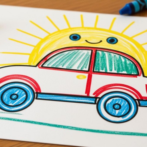 Car Drawing For Kids