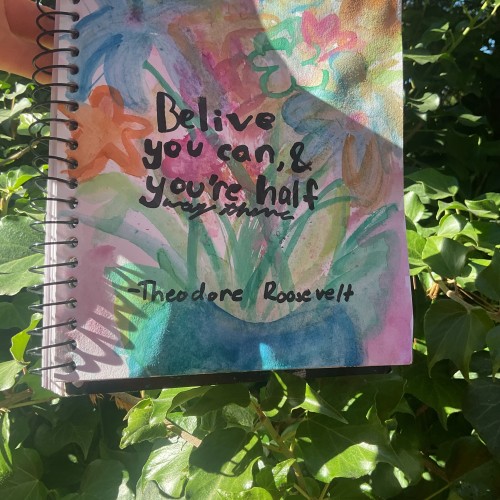 Believe you can and you half way there (Theodore Roosevelt)